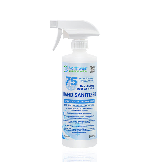 500ml Northwest Biotechnology 75% Ethyl Alcohol Hand Sanitizer